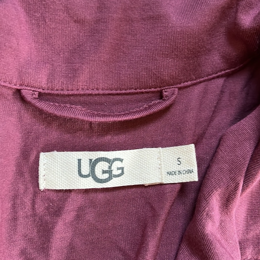 Ugg Mauve Button Down Pajama Top - image 2